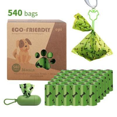 Dog Poop Bag Pet Poop Garbage Bag Garbage Dispenser 15 Macrons Customized Unscented and Scented 10PCS a Roll Waste Bags