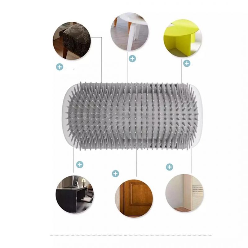 Best Price High Quality Soft Semi-Cylindrical Dog Cat Self Groomer Wall Corner Massage Comb Brush