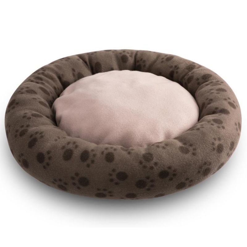 Custom Spot Pattern Comfortable Soft Washable Non-Slip Bottom Round Dog Sleeping Bed