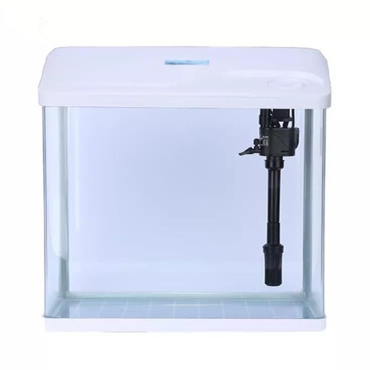 Wholesale Exquisite Fish Tank Office Living Room Glass Small Fish Tank Mini Aquarium Table Fish Tank