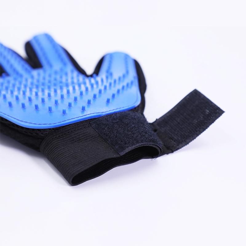 Pet Grooming Glove Silicone Cats Brush Comb Deshedding Hair Gloves Bath Cleaning Supplies