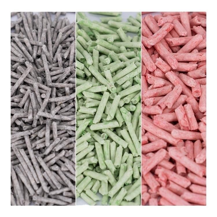 Natural Plant 2.0mm Strip Shape Clumping Flushable Tofu Cat Litter