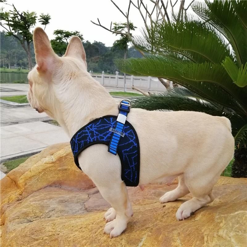Nylon Dog Harness Dogs Harness Vest No Pull Mesh Adjustable Step-in Pet Harnesses