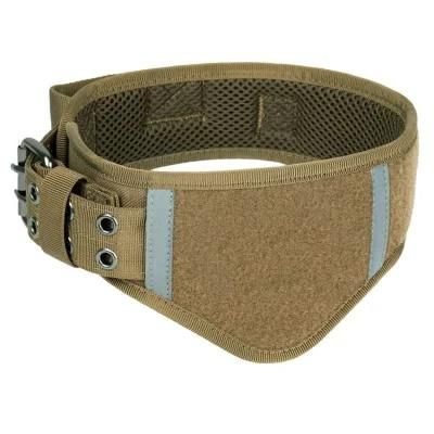 Adjustable Dog Collars Military Heavy Duty Metal Buckle Tactical Collar