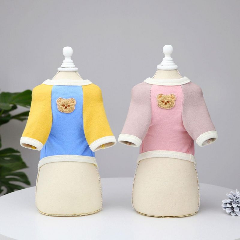 Wholesale Summer Cheap Cotton Simple Customized Color Pet Clothes Dog T Shirt Ropa PARA Mascotas