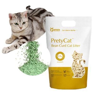 Tofu Cat Litter New Design Factory OEM Wholesale Pet Product Natural Eco Green Tea Tofu Cat Litter