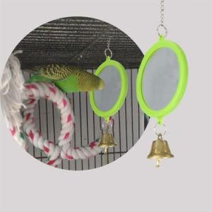 Pet Mirror Toy Bird Mirror Hanging in The Cage Toy for Bird