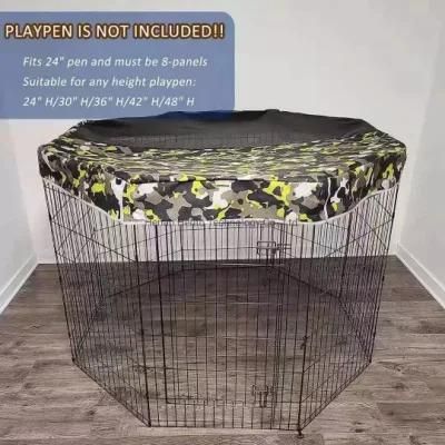 Outdoor Octagonal Dog Playpen Cover Sunshade Mesh Top Anti UV Dog Playpen Cover