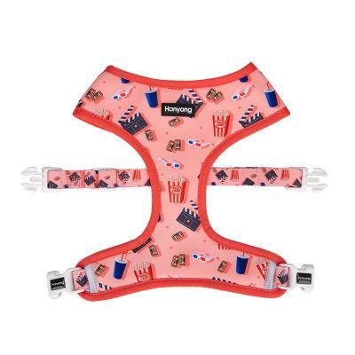 Custom Brand Logo Pattern Reversible Pet Dog Harness