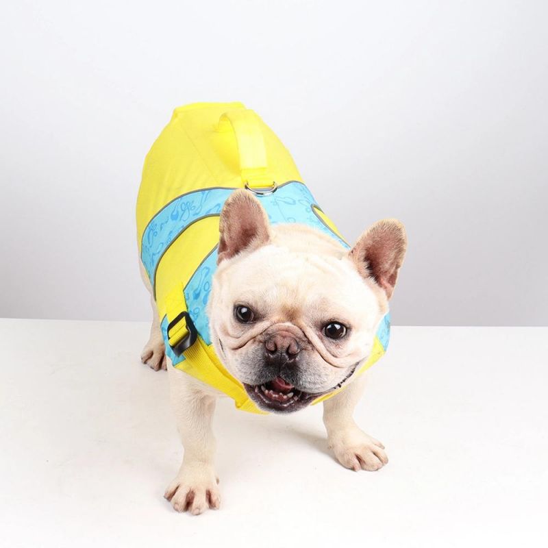 Dog Life Jacket Pet Life Vest Adjustable Reflective Pet Swimsuit Clothes Summer Swimming Suit