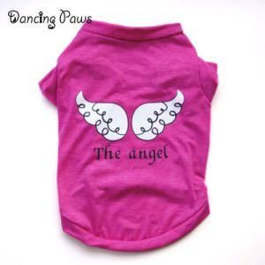Wholesale Factory Manufacturer Angel Wings Colored Clothes Pet Dog Tshirt T-Shirt Dog T Shirts for Dogs