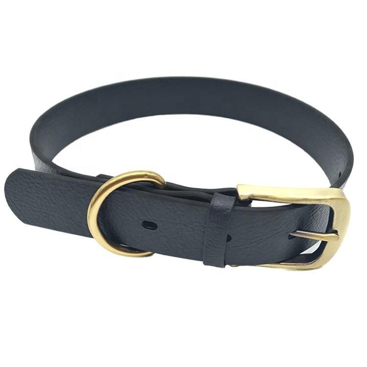 Custom Waterproof TPU Coated Nylon Printing Faux Leather Dog Collar with Logo
