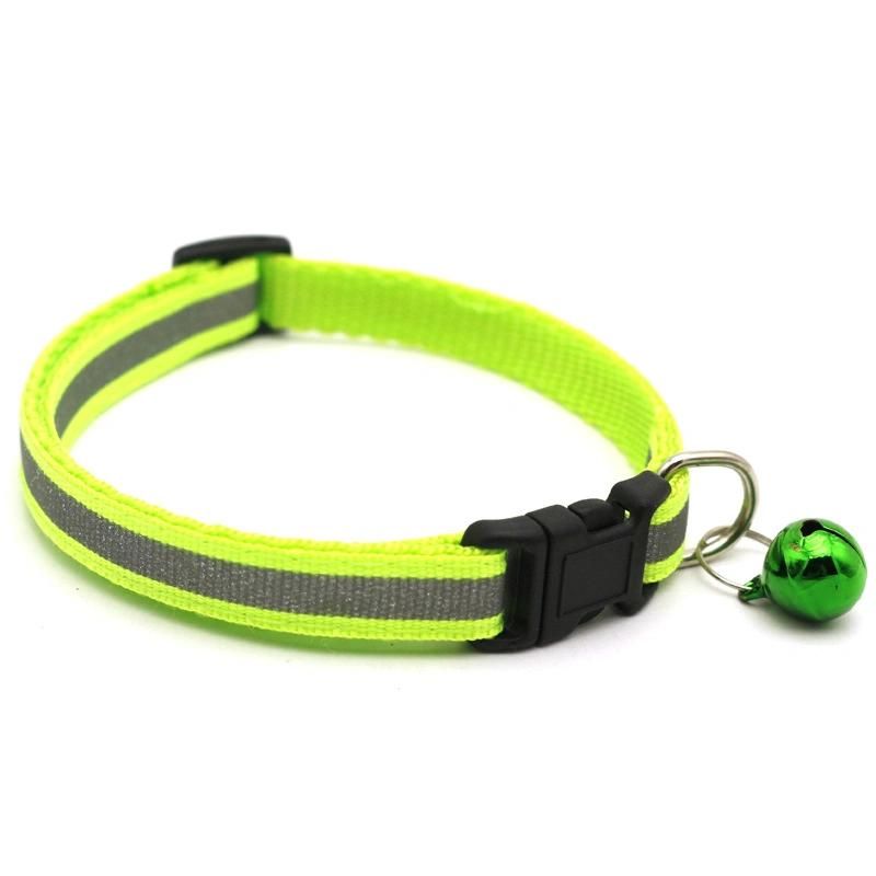 Pet Collar with Bell Adjustable Buckle Dog Collar Cat Puppy Pet Supplies Accessories