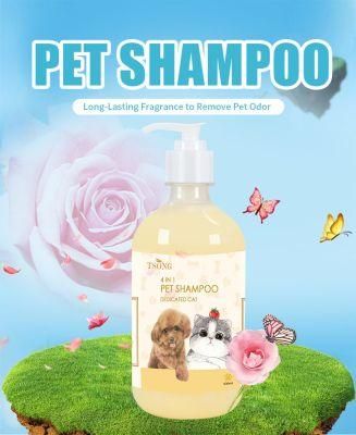 Tsong Private Label Pet Hair Cleaning Shampoo for Pet Care 500ml Orange Flower Pet Shampoo