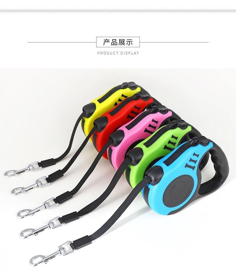 Pet Puppy Traction Rope Nylon Neck Collar Double D Buckle Adjustment Dog Collar Pet Rope Dog Harness Pet