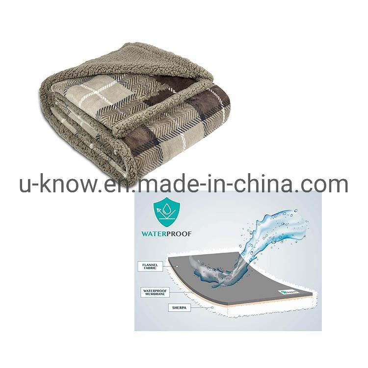 60 X 40 Inch Hot Sale High Quality Luxury Pet Blanket Washable Durable Solid Color Waterproof Pet Blanket