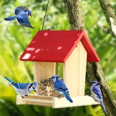 Cheap Traditional Wooden Bird Table Garden Birds Feeder Feeding Station Feeding Table Station Bird House