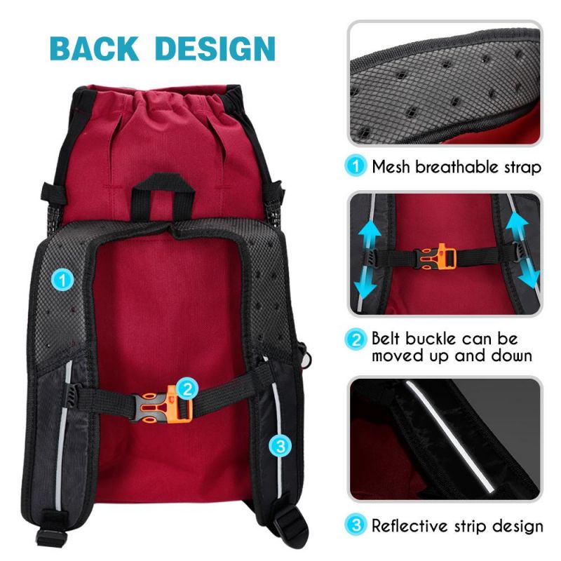 OEM Factory Supply Comfortable Dog Carrier Outdoor Walking Pet Backpack Bag