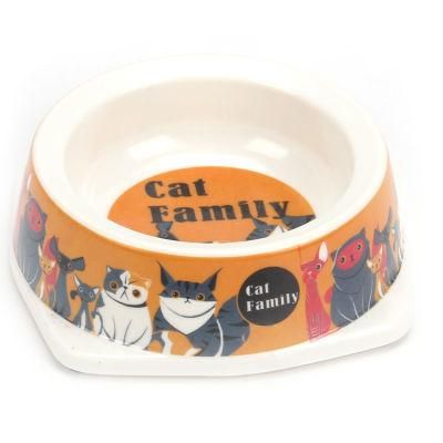 Anti-Ant Pet Bowls for Dogs Cats Round Plastic Water Food Feeder Dish Waterer