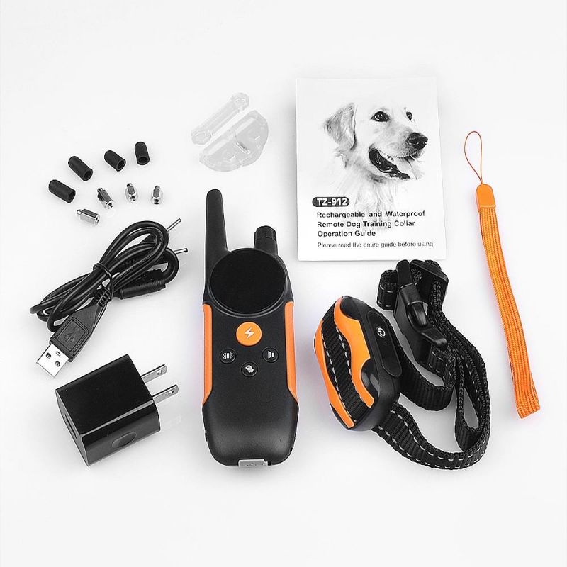 Pet Trainer Human Waterproof Remote Electric Control Pet Dog Training Rechargeable Shock Collar for Dog Training