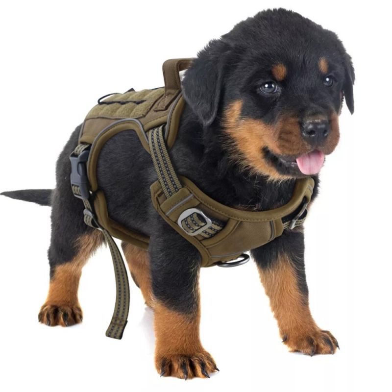 Adjustable Dog Harness Tactical Dog Saddle Bag Camping Hiking Backpack Harness Dog Harness Tactical Training