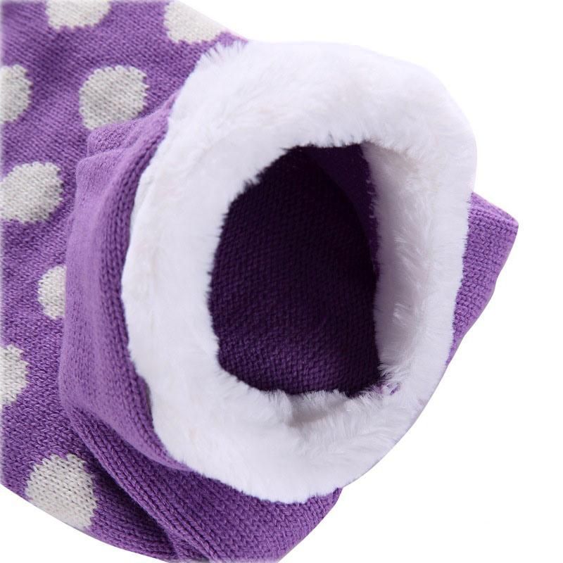 Pet Sweater Purple with White DOT Dog Hoodie Sweater