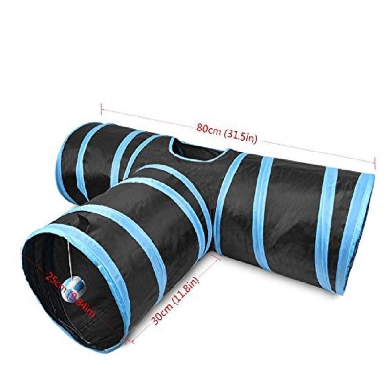 3 Way Collapsible Pop up Pet Toy Tunnel Cat Tunnel