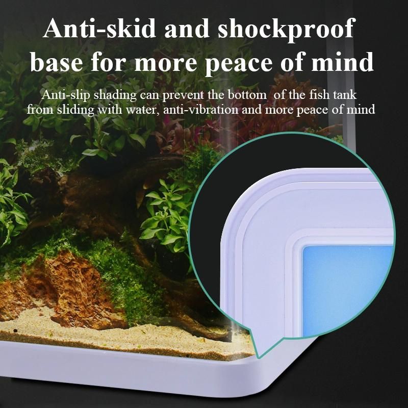 Yee Super White Desktop Landscaping Small Fish Tank Mini Aquarium