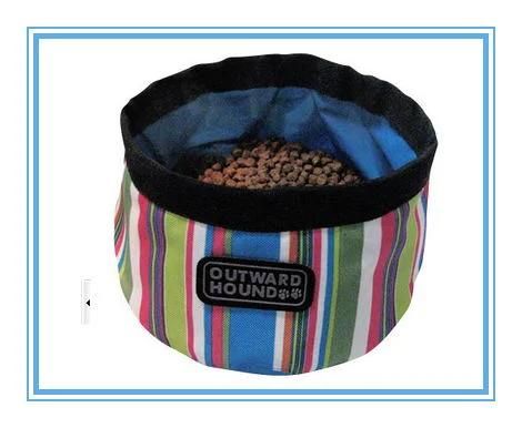 Portable Collapsible Foldable Waterproof Fabric Canvas Dog Bowl