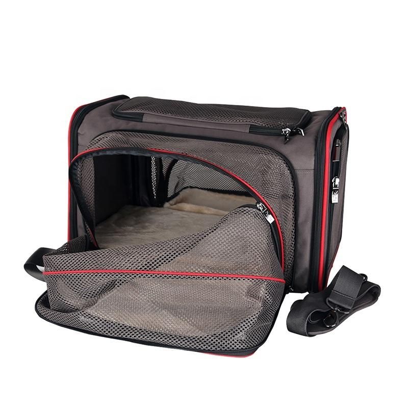 Dog/Cat Travel Bag Pet Expandable Carrier Airline Approved Foldable Pet Carrier