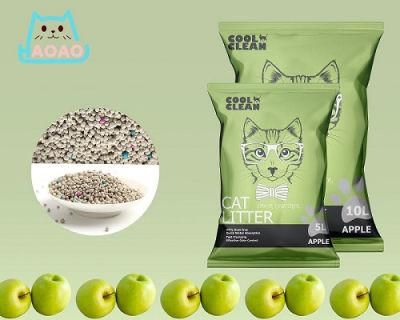 Cool Clean Bentonite Ball Shape Cat litter - Apple 10L