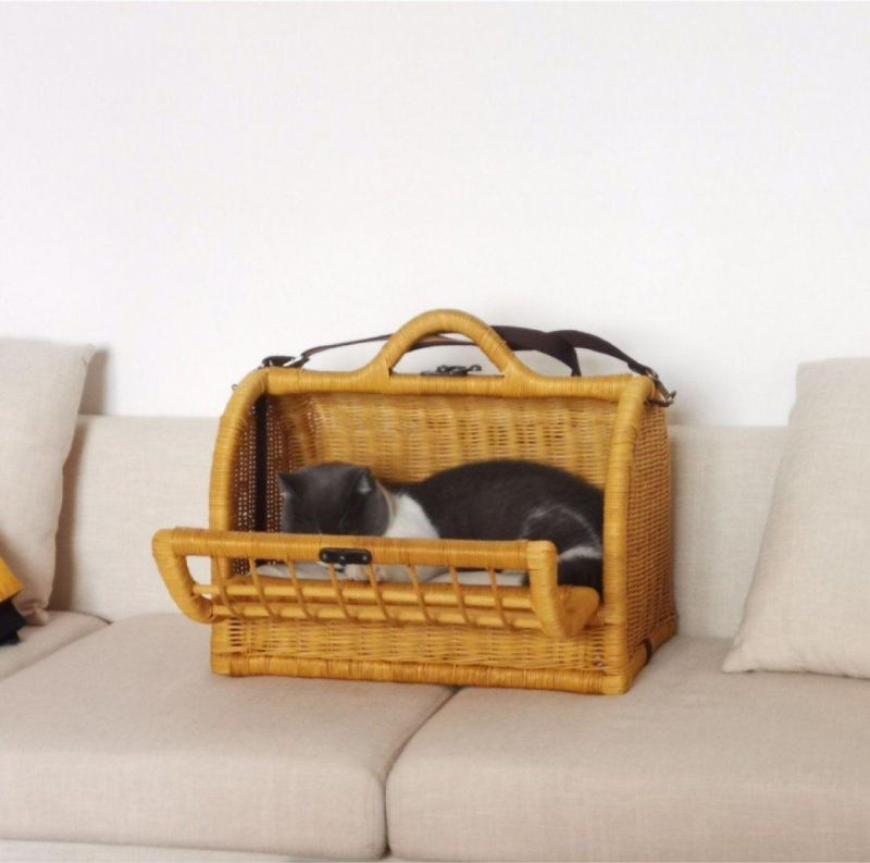 Rattan Health Portable Bag Cat Nest