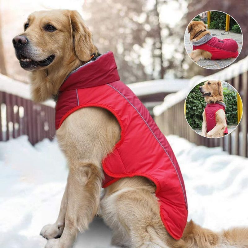 Dog Winter Coat Cozy Waterproof Windproof Vest Dog Jacket