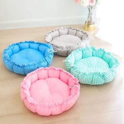 Adjustable Drawstring Round Cat Bed Covers Dog Comfortable Pet Bed Pet Mat Pad Sofa