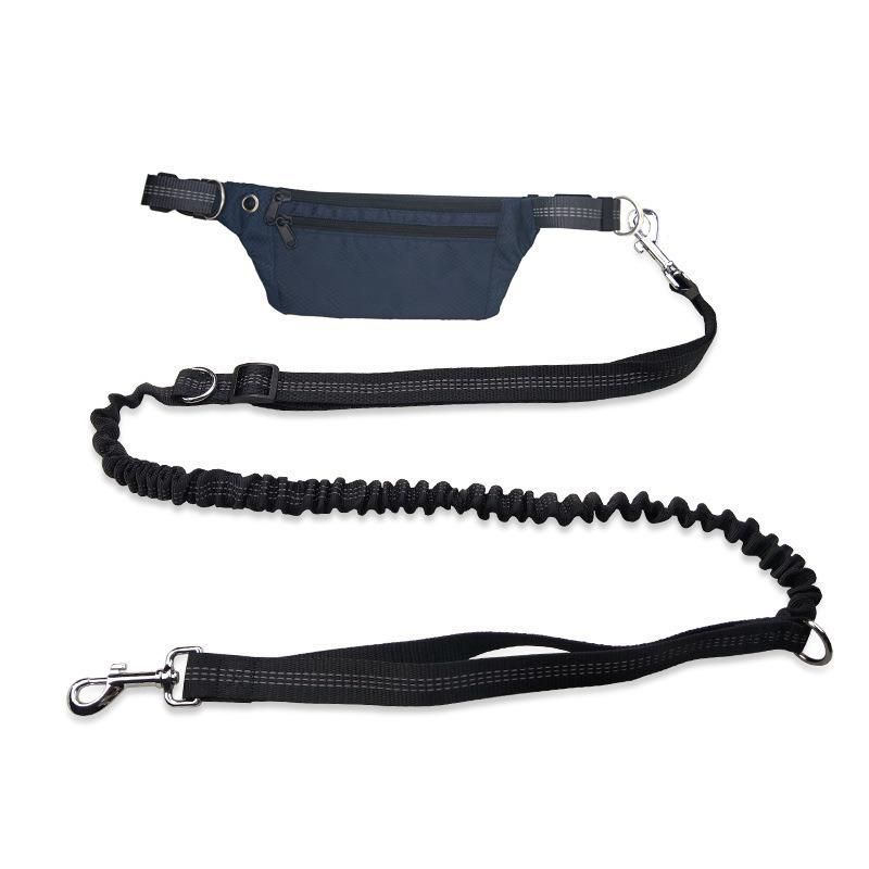 Dog Traction Rope Free Hands Dog Leash with Waist Bag