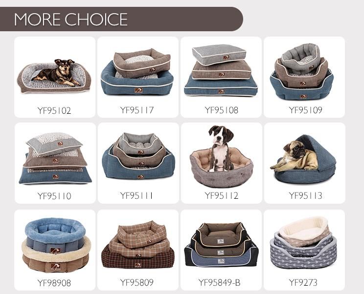 120*82*10cm Memory Foam Pet Dog Bed with Handles