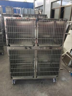 High Quality 2 Layer Stainless Steel Small Animal Cages for Pet Cat Dog Use