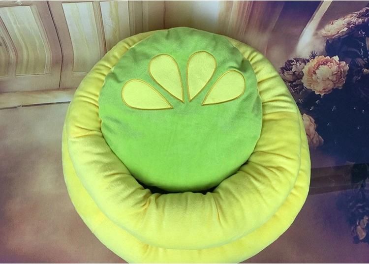 Wholesale Autumn Soft Fruit Multi-Color Embroidery Adjustable Size Pet Bed