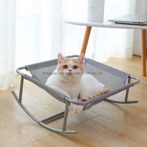 Factory Supply Elevated Dog Cat Hammock Bed Metal Pet Bed