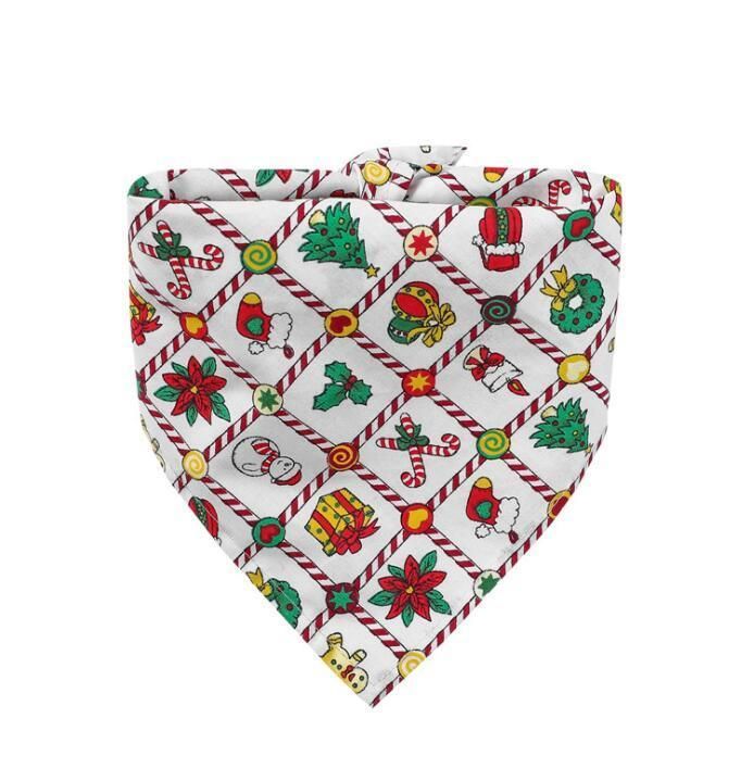Dog Bandana Christmas Pet Triangle Head Scarf Accessories Bibs for Dog Cat