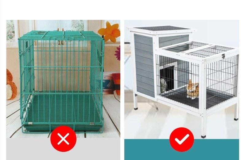 off-The-Ground Modern Simple Solid Wood Small and Medium-Sized Rabbit Cage Dog Breeding House