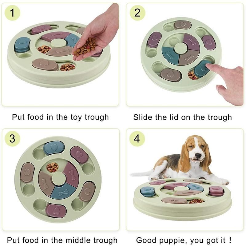 Pethse Dog Puzzle Toys, Interactive Training Toy Box, Slow Feeder Food Dispenser for Pets, Feeder Toys for Iq Training & Mental Enrichment