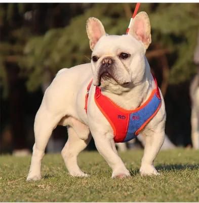 Print Dog Harness Custom Dog Harness Set Suede Dog Harness Adjustable