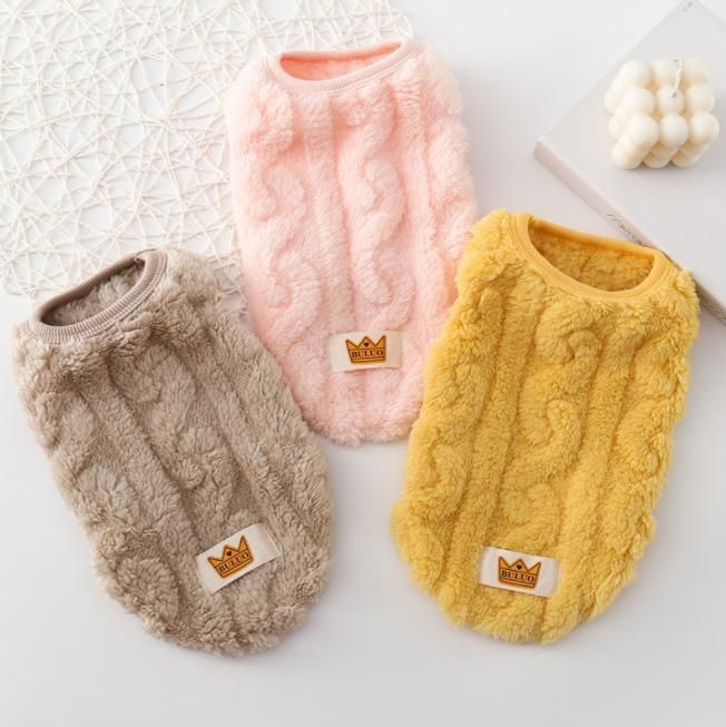 Wholesale Dog Clothes Warm Padded Vest Dog Clothes Winter Cat Clothes