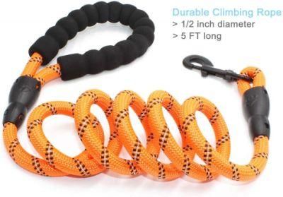 13 Inch Length Ergonomic Foam Handle Gives You Amazing Grip Feeling Dog Leash