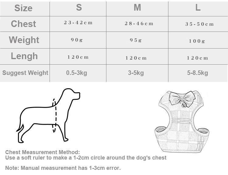 Cheap Lovable Medium Large, Pet Bowknot Design Nylon Mesh Dog Harness//