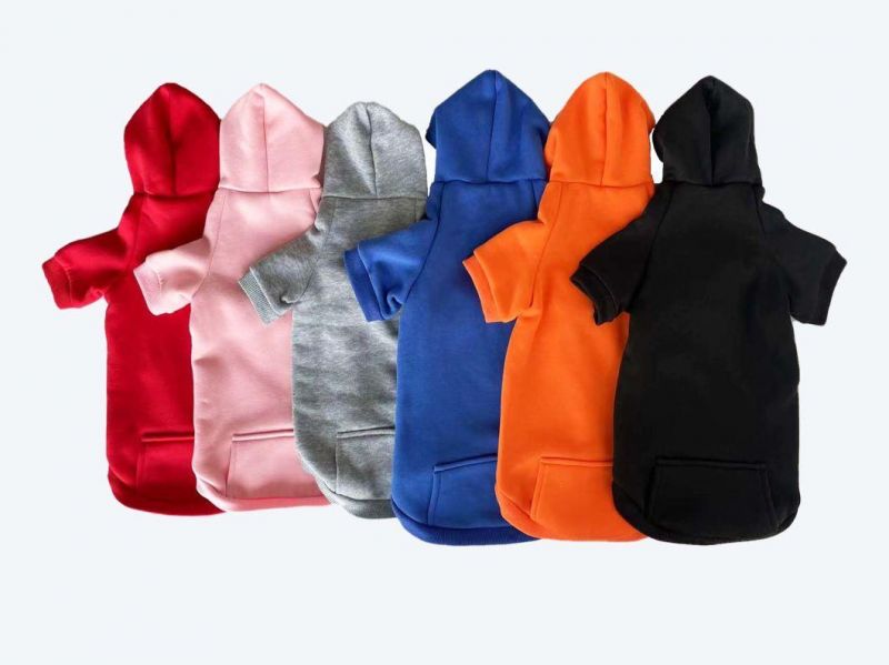 Customized Fashion Outdoor Hoodie Pocket Dog Accessories Apparel Pet Clothes