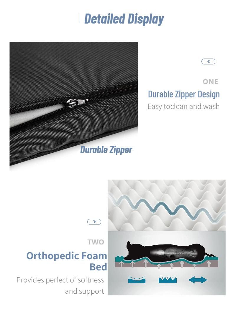 Dog Sofa Foldable Dog Bed with Luxury Washable Removable Cover
