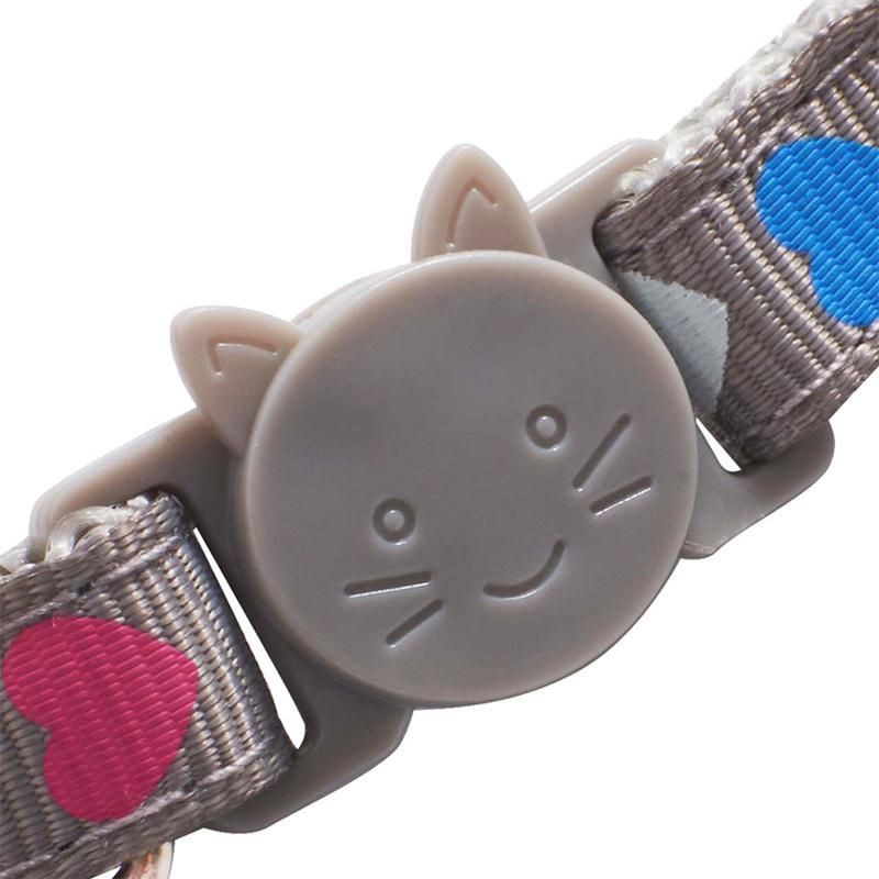Adjustable Designer Collar for Dog with Cat Buckle and Bell