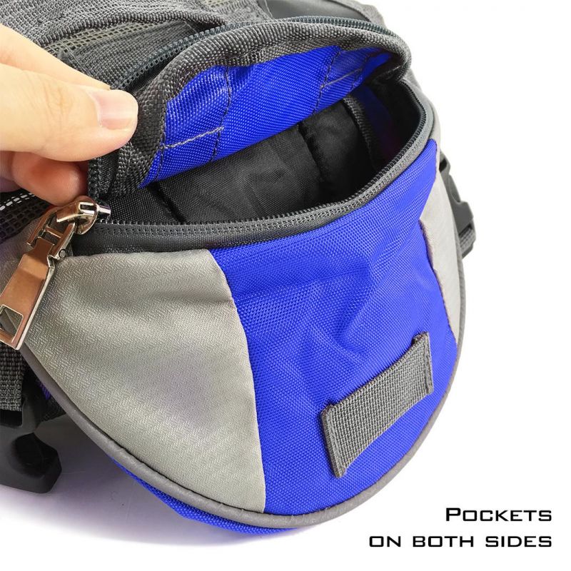 Adjustable Reflective Outdoor Hiking Dog Saddle Bag Backpack Pet Supply